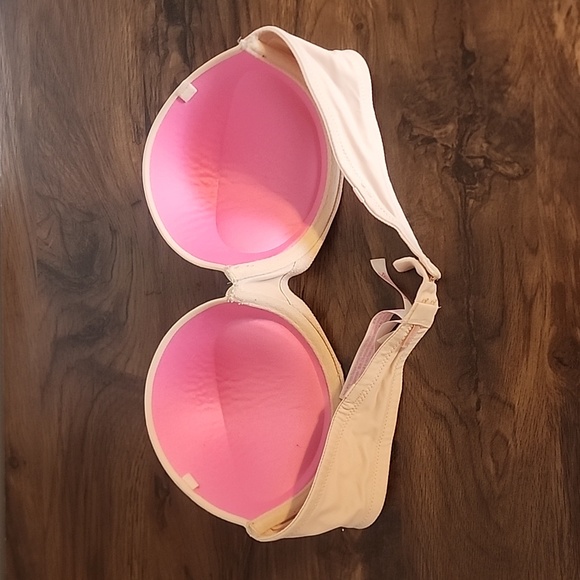 PINK VICTORIA SECRET STRAPLESS BRA - Picture 2 of 4